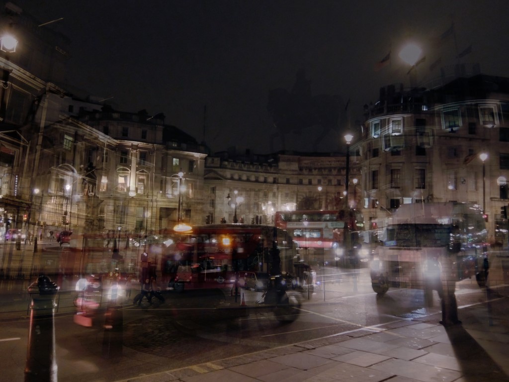 London - Trafalgar Square at Night by K.Veijo